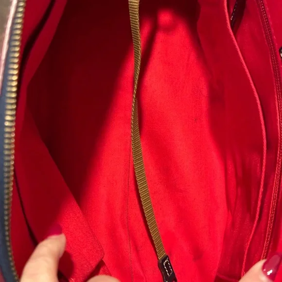 Dooney & Bourke Navy Leather Satchel - Picture 12 of 16